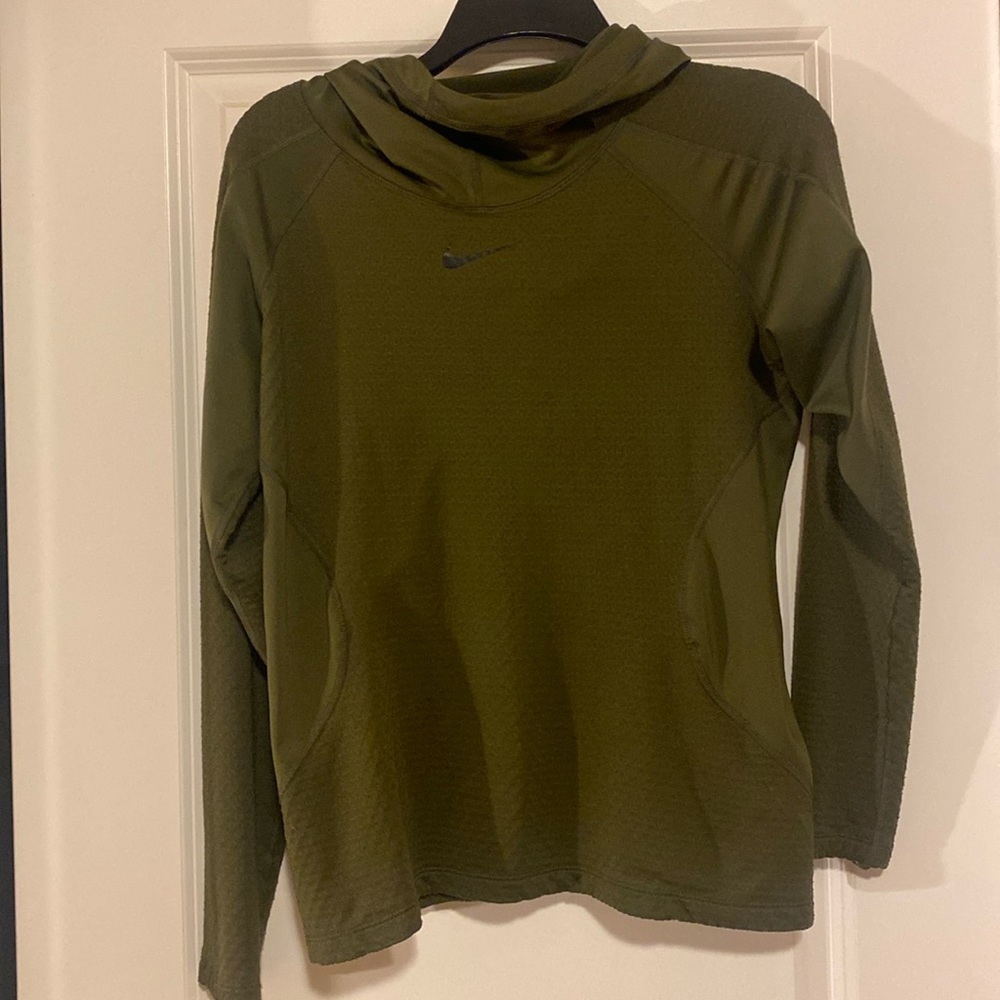 Nike Pro fitted top with hoodie.